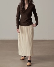 Pleats knit Skirt	N1018
