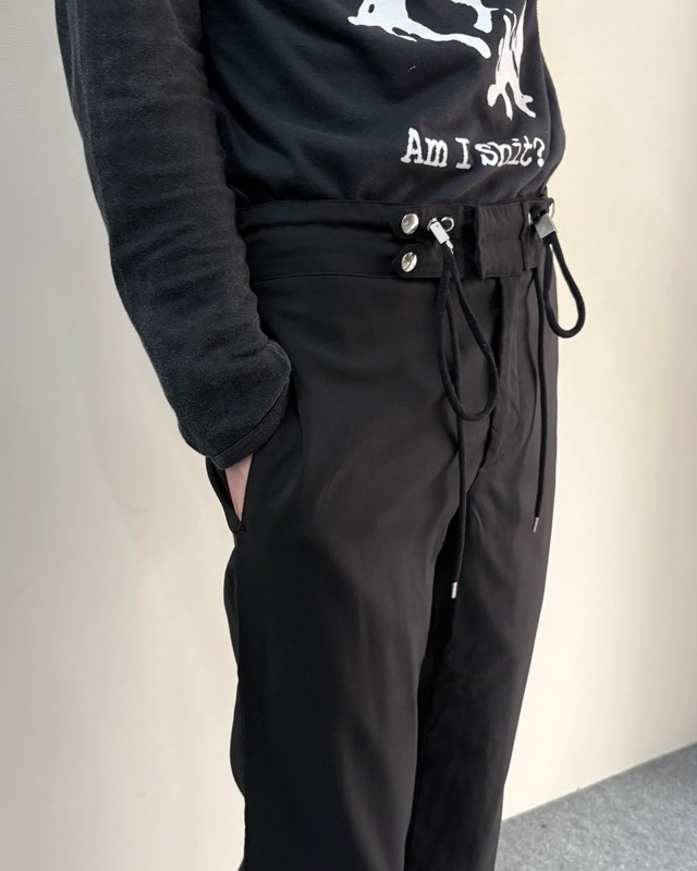 【2008AW/Dior Homme】drawstring waist cropped pants