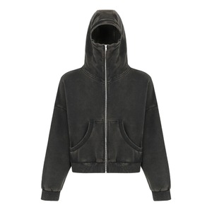 【ENTIRE STUDIOS】FULL ZIP(WASHED BLACK)