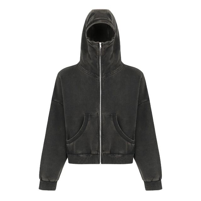 【ENTIRE STUDIOS】FULL ZIP(WASHED BLACK)