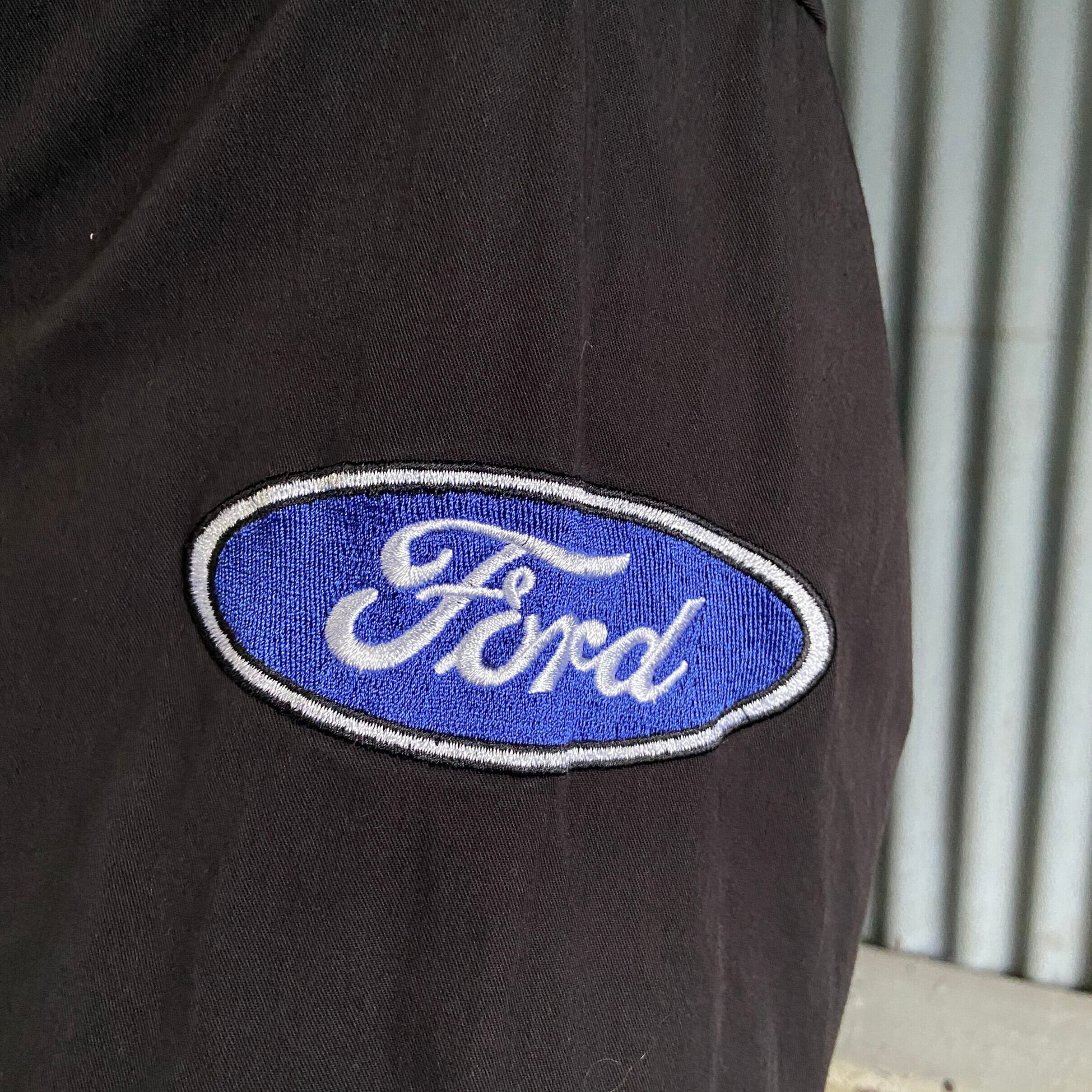 90s 00s 古着 Ford ロゴ刺繍 パーカー L ネイビー 企業ロゴ 80年代 80s 90年代 90s フォード アメリカ製 紺 ネイビー | ビンテージ