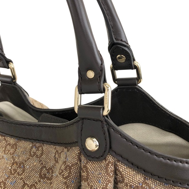 GUCCI グッチ GGキャンバス トートバッグ ブラウン スーキー ネップ ジャガード vintage ヴィンテージ オールド cyznyp