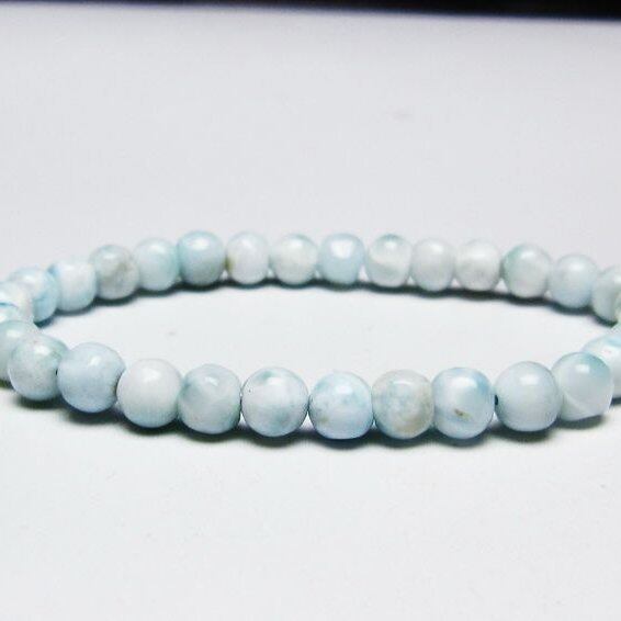 ラリマー ブレスレット 6mm 一点物 メール便可 [M便 1/10] 111-45330