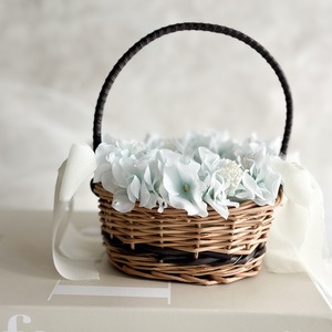 Oval ringpillow（water blue）