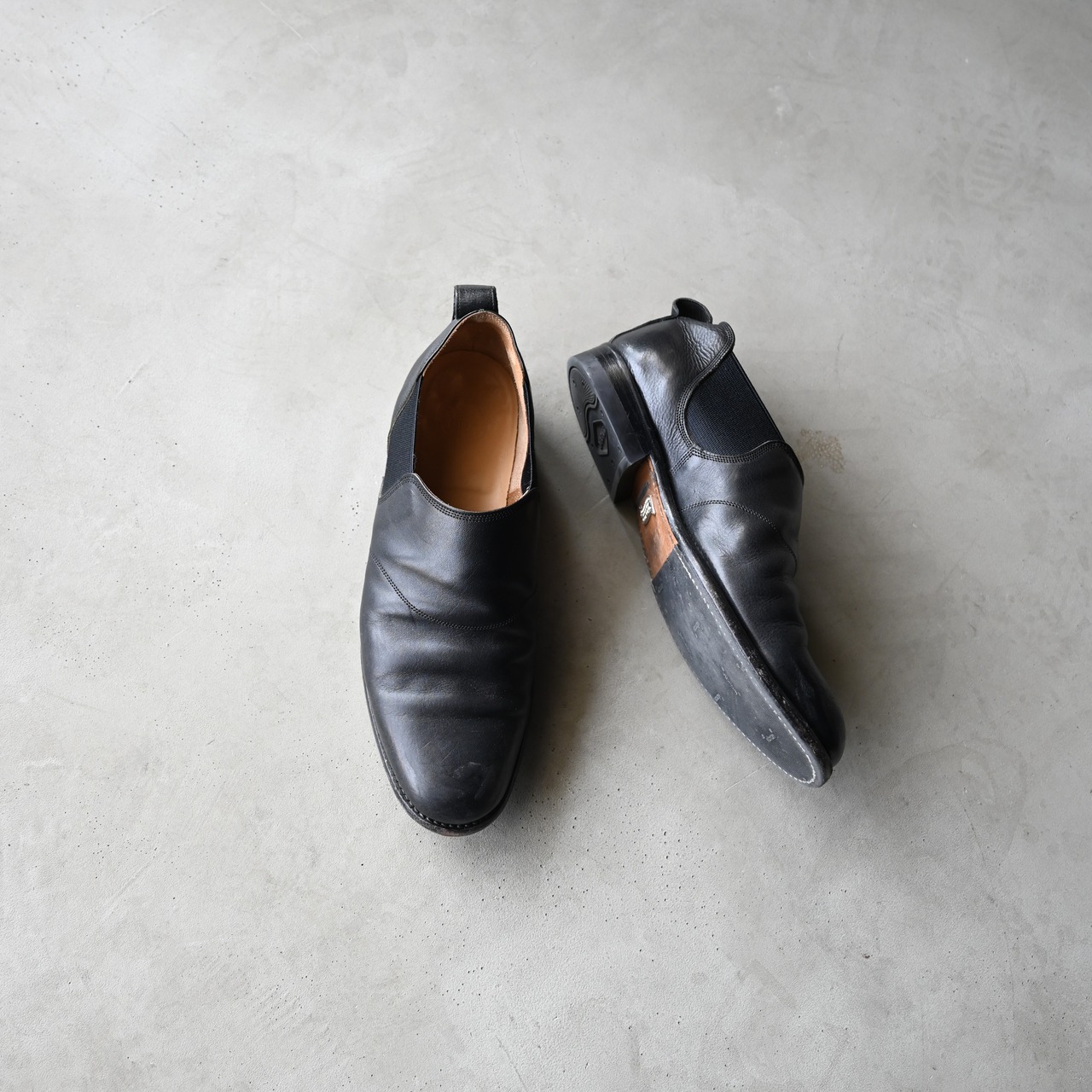 OLD JOE / "The Gardner" ARTISAN LEATHER SIDE-GORE SHOES