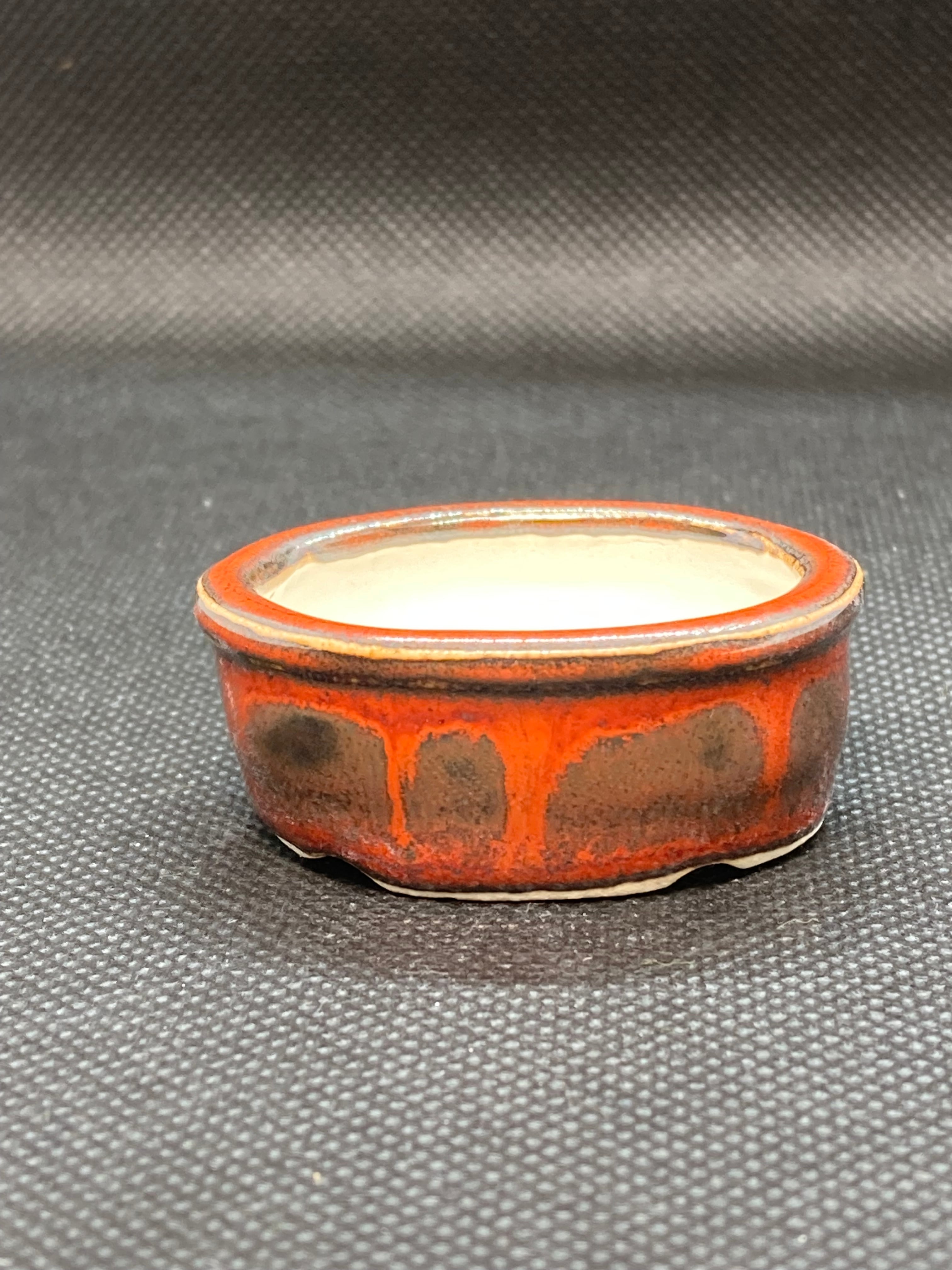 絵付け丸鉢 6-8 | 信心のミニ盆栽鉢販売