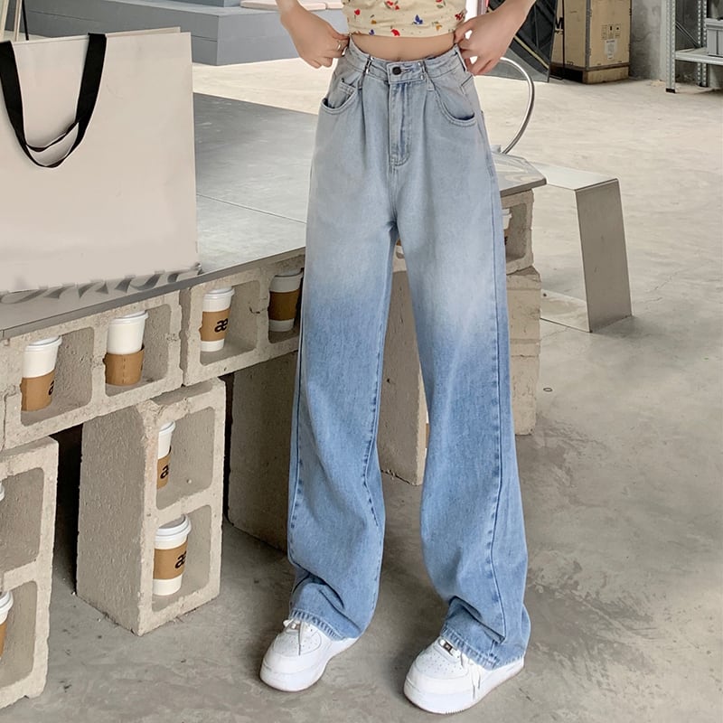 ウェストジーンズ レディースサマールーズワイドレッグパンツ 夏物 ワイドパンツ YY-ファッション84920875917