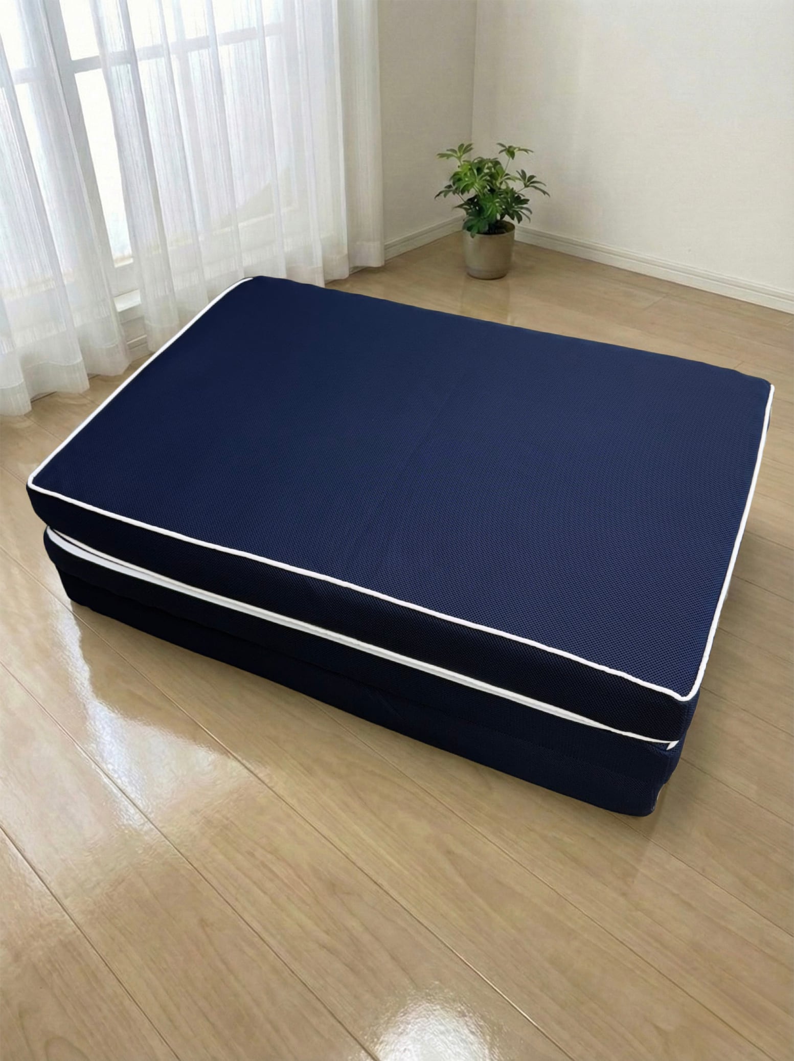 体圧分散敷ふとん　マッシブメッシュ【三つ折り】【ダブル】