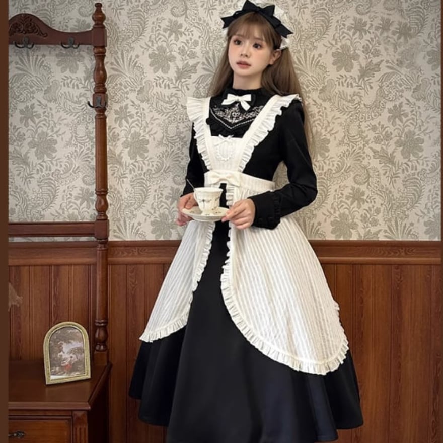 SEASONZ ゴスロリ エプロン ロリータブランド Alice girlオリジナル ガーリー 甘め lolita