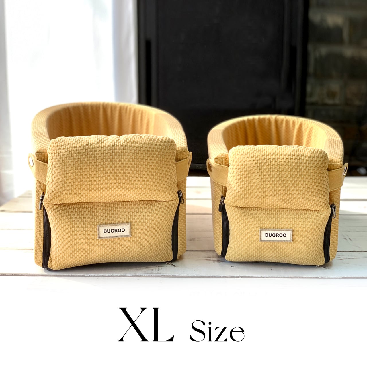 Console Box Dog Car Seat XL-Slim【Sunshine Emboss】/ Dugroo / 日本未入荷