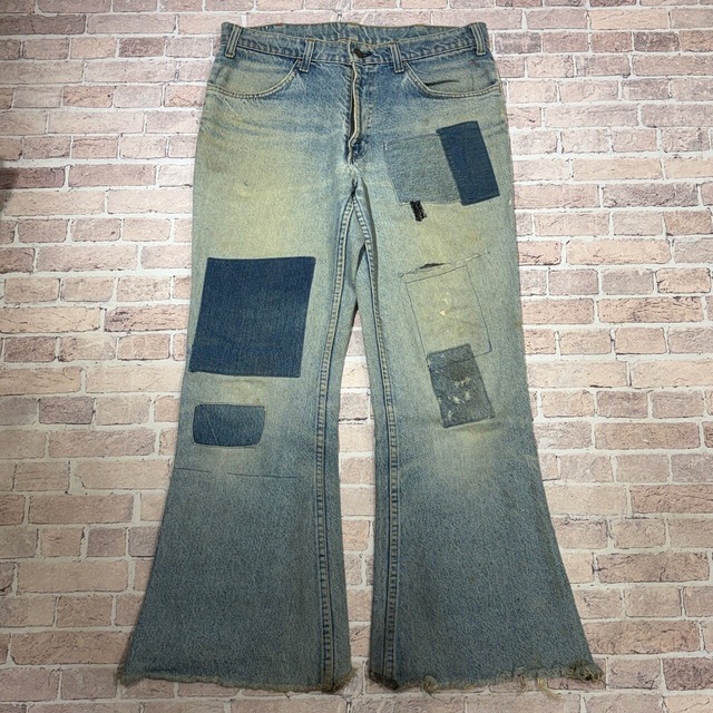 1970s LEVI'S 684 DENIM PANT DAMAGE&REPAIR USA