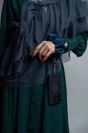 【残り9点】3way velour strap Navy