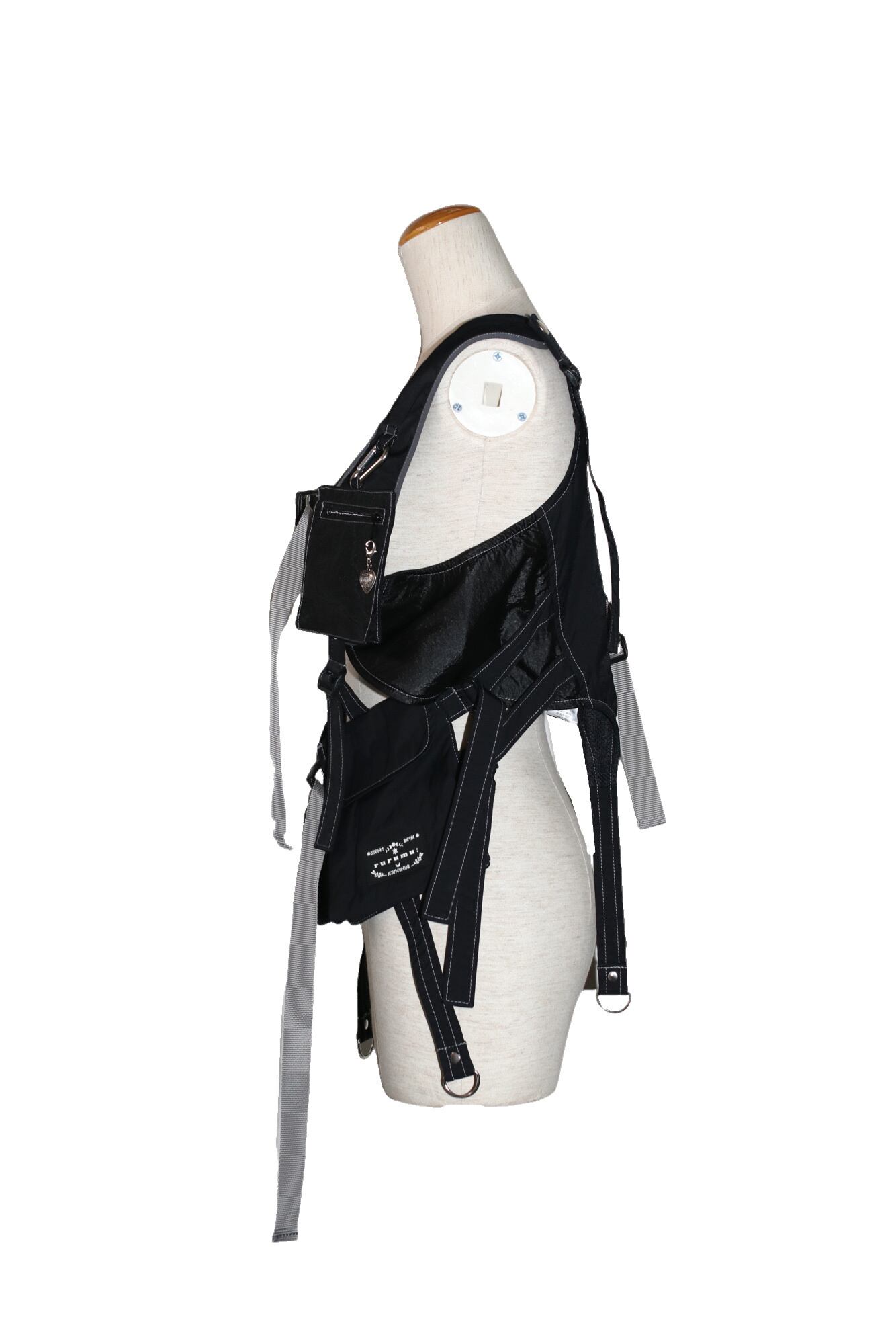 25SS】rurumu: utility pocket vest (BLACK) rrm25SS-VT01 | IAAAM
