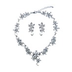 クリスタル×パール ネックレスセット【レンタル 税込】