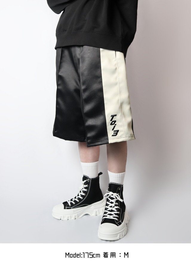 Leather look half pants（レザー調ハーフパンツ）