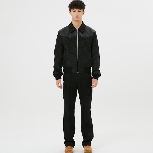 [MOONSUN] For men, Elie 2-Way Zip Cargo Pants / Black Twill 正規品 韓国ブランド 韓国ファッション 韓国代行 ブランド パンツ