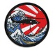アメリカ海軍厚木航空施設 USN HSM-77 ショルダーパッチ 神奈川沖浪裏 両面ベルクロ付 「燦吉 さんきち SANKICHI」