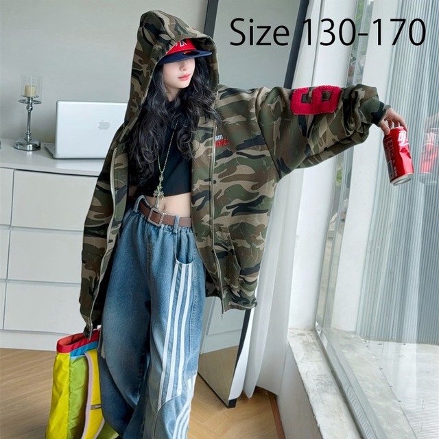 ストリートな迷彩ジャケット