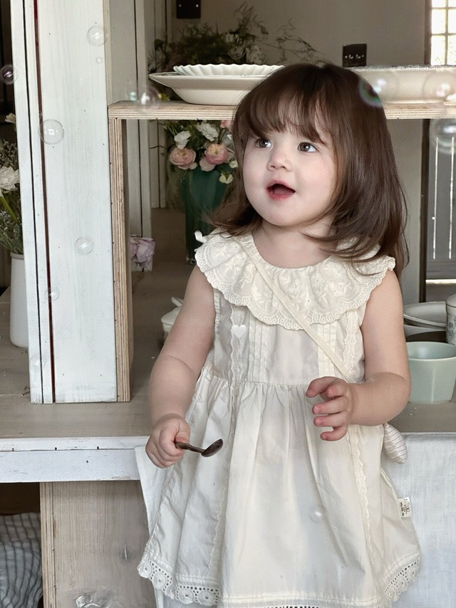 ꒰ 即納 ꒱ Shirring Sleeveless one-piece