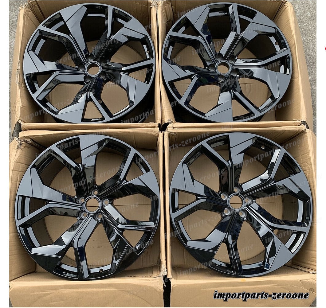 Audi 19インチ ブラックホイール2本目 1点限り 19インチ NEW グロス ブラック STYLE ホイールセット
