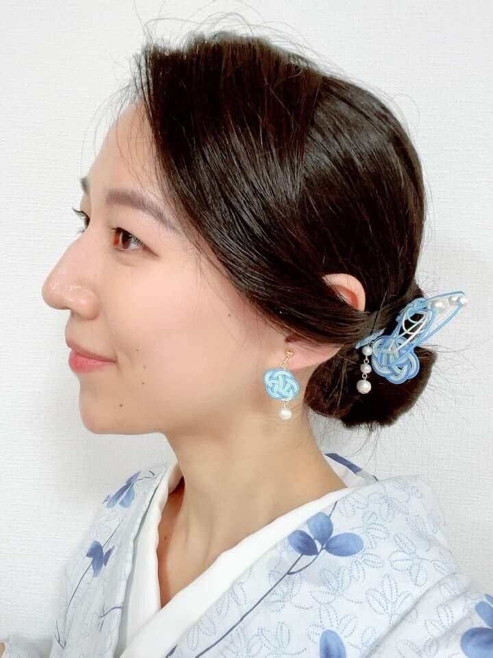 髪飾り//水引細工・ヘアアクセサリー/浴衣・着物・成人式・結婚式