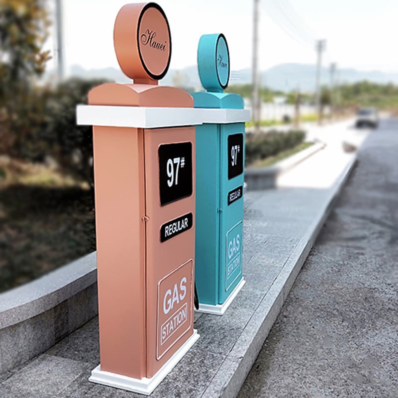 収納 ラック 給油機 レトロ ヴィンテージ調 3段 おしゃれ かわいい