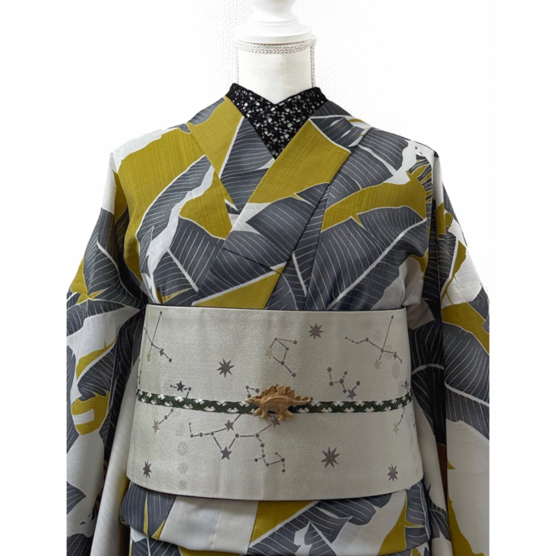 新品】撫松庵 東レ セオアルファ浴衣〜芭蕉葉〜 | きもの楸堂-kisasagedo-