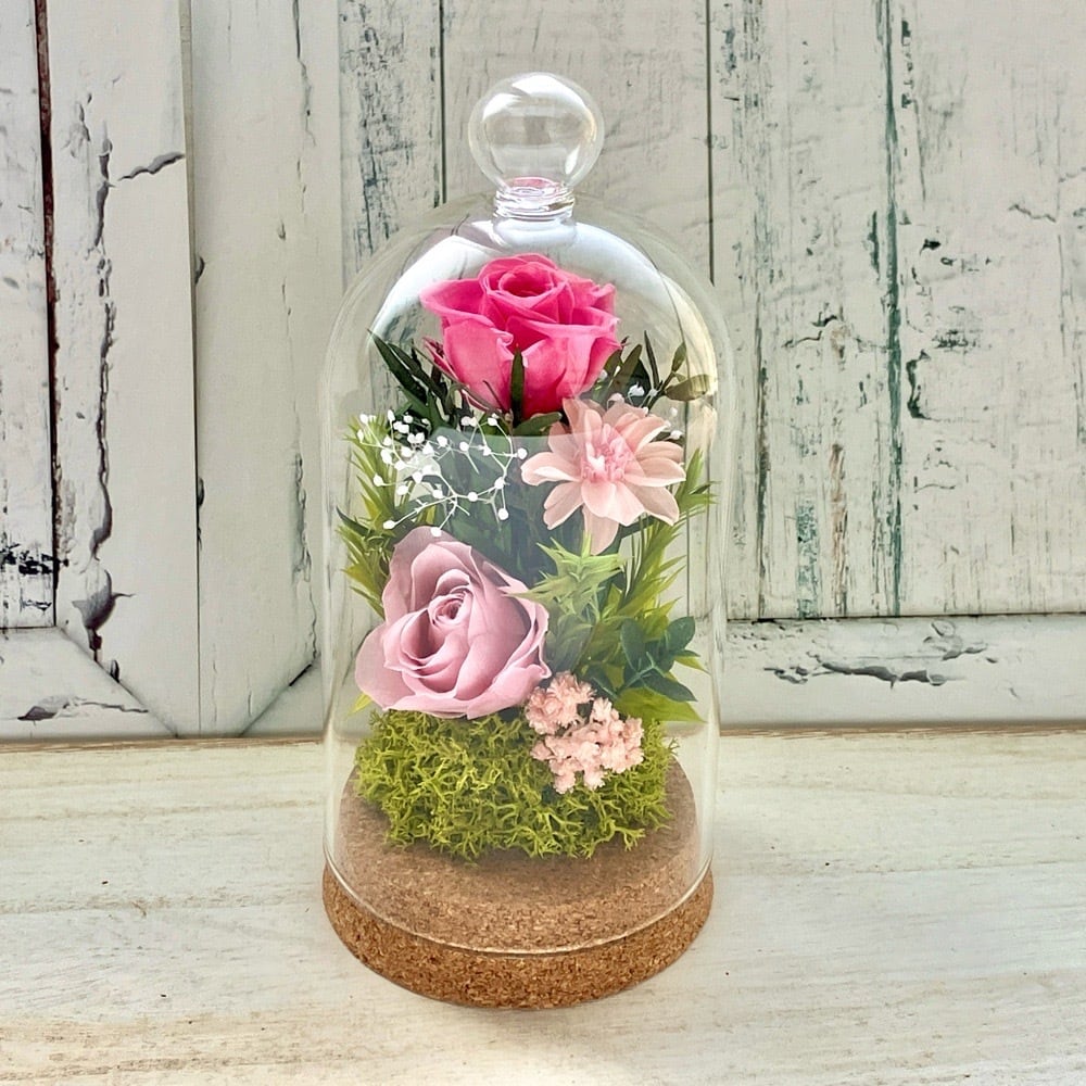 母の日 花 ギフト 2026 プリザーブドフラワー ガラスドーム プレゼント