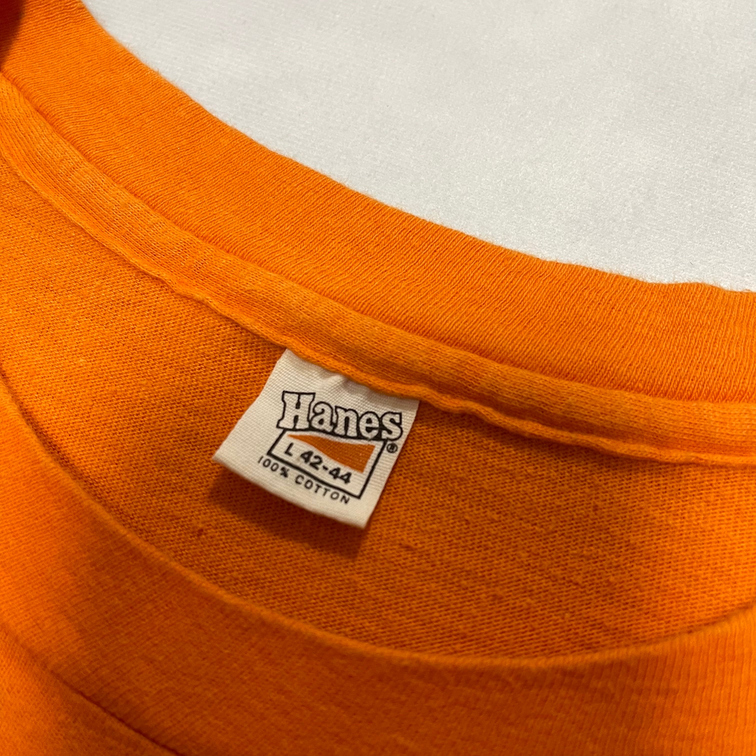 70's　USA製　半袖Tシャツ　オレンジジュース　Hanes　シングルステッチ