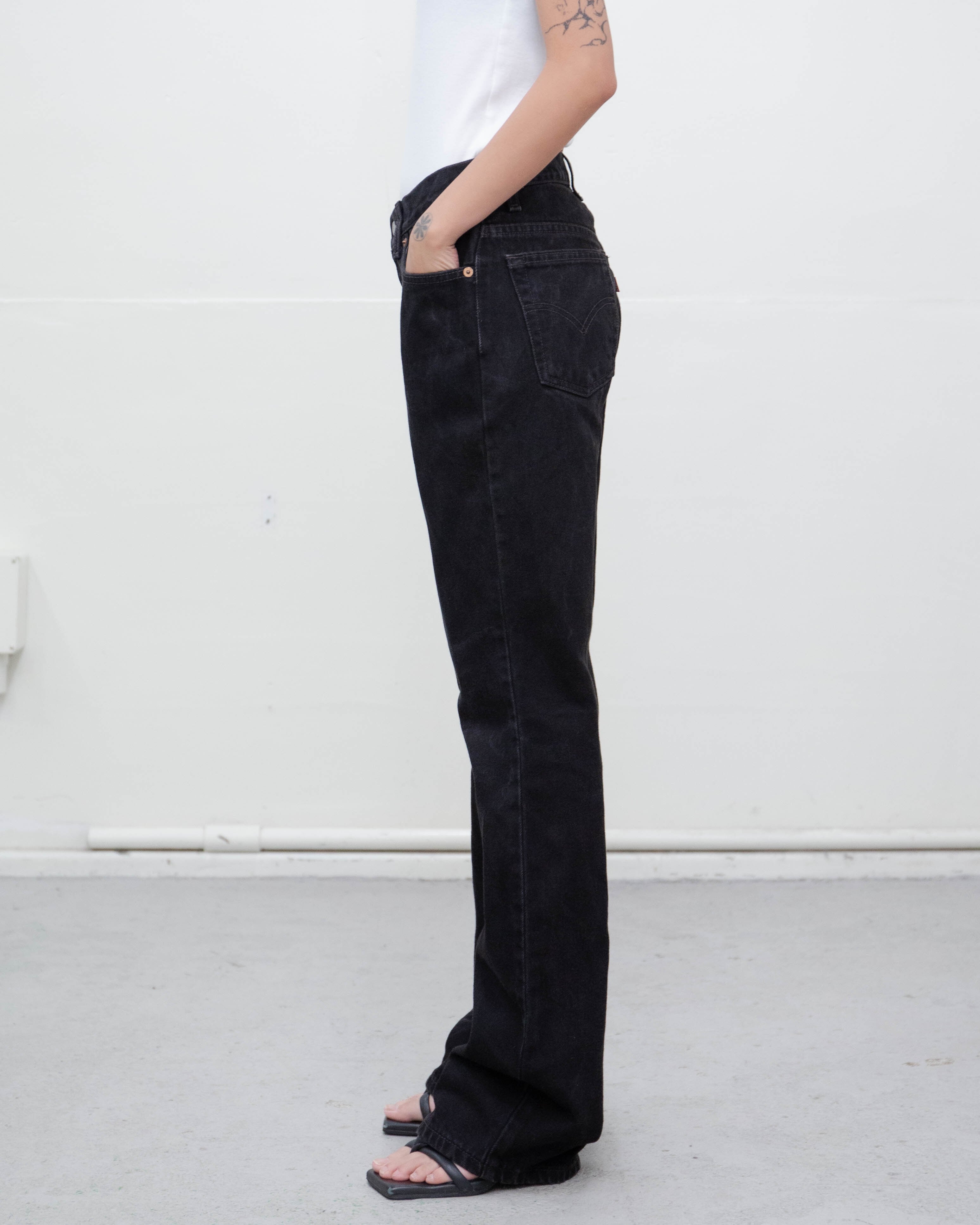 1990s Levi's 517 - bootcut black denim | LUIK FINN