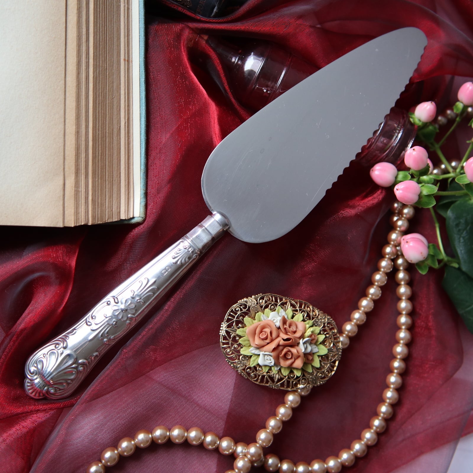 イギリスシェフィールドシルバープレートサーバー