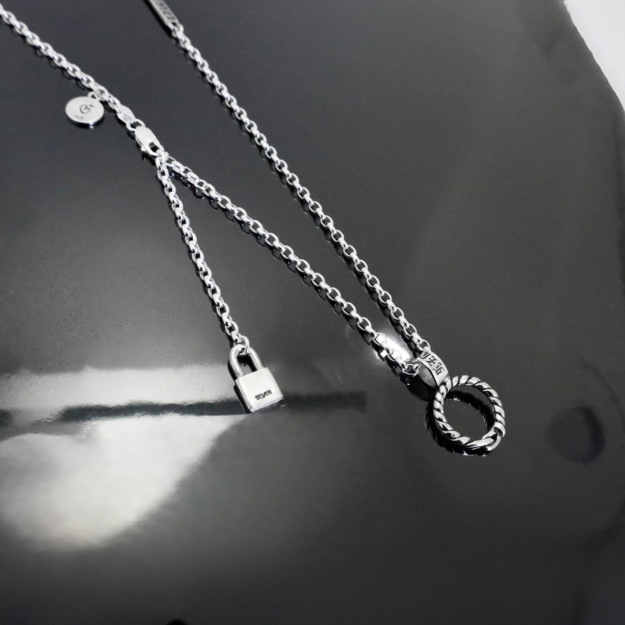 CRUX RING #1 NECKLACE with GODSIZE® I.D. TAG / クラックス・リング #1ネックレス ゴッドサイズ® I.D.タグ