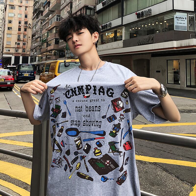 全3色 Tシャツ カットソー プリント カジュアル おしゃれ