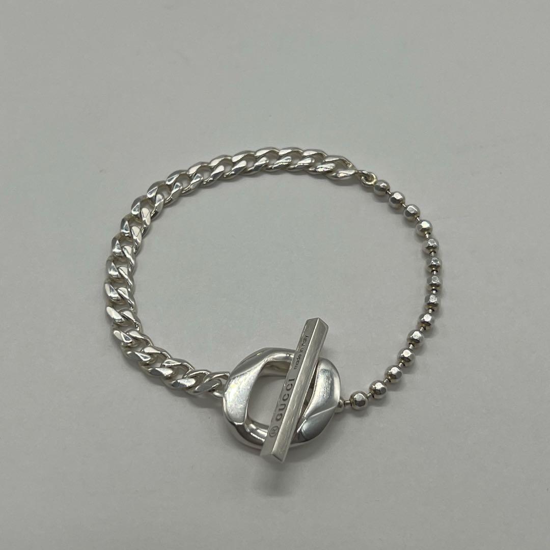 グッチ GUCCI 喜平 ボールチェーン ブレスレット SV925 希少