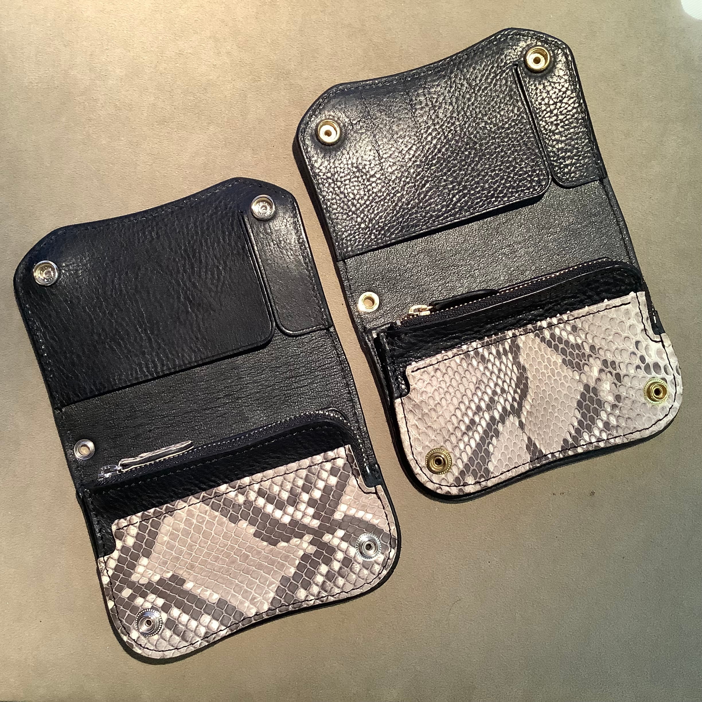 Groover Leather グルーバーレザー short trackerwallet Python