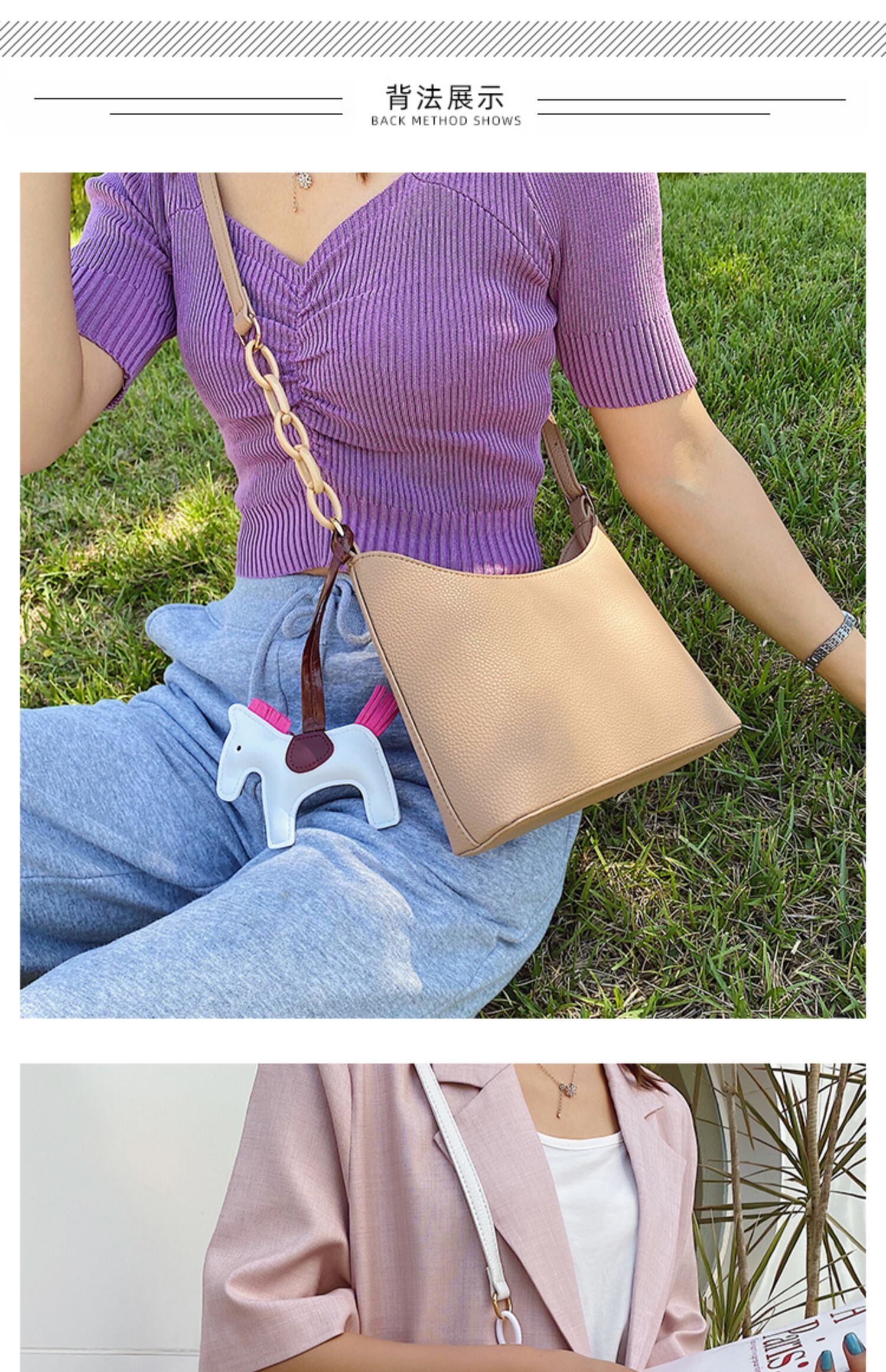 サマースモールバッグレディースバッグ2020人気ニューウェーブインワイルドシンプルメッセンジャーバッグネットレッドファッションショルダーバッグ Tiancai_Wing_Bag9047567