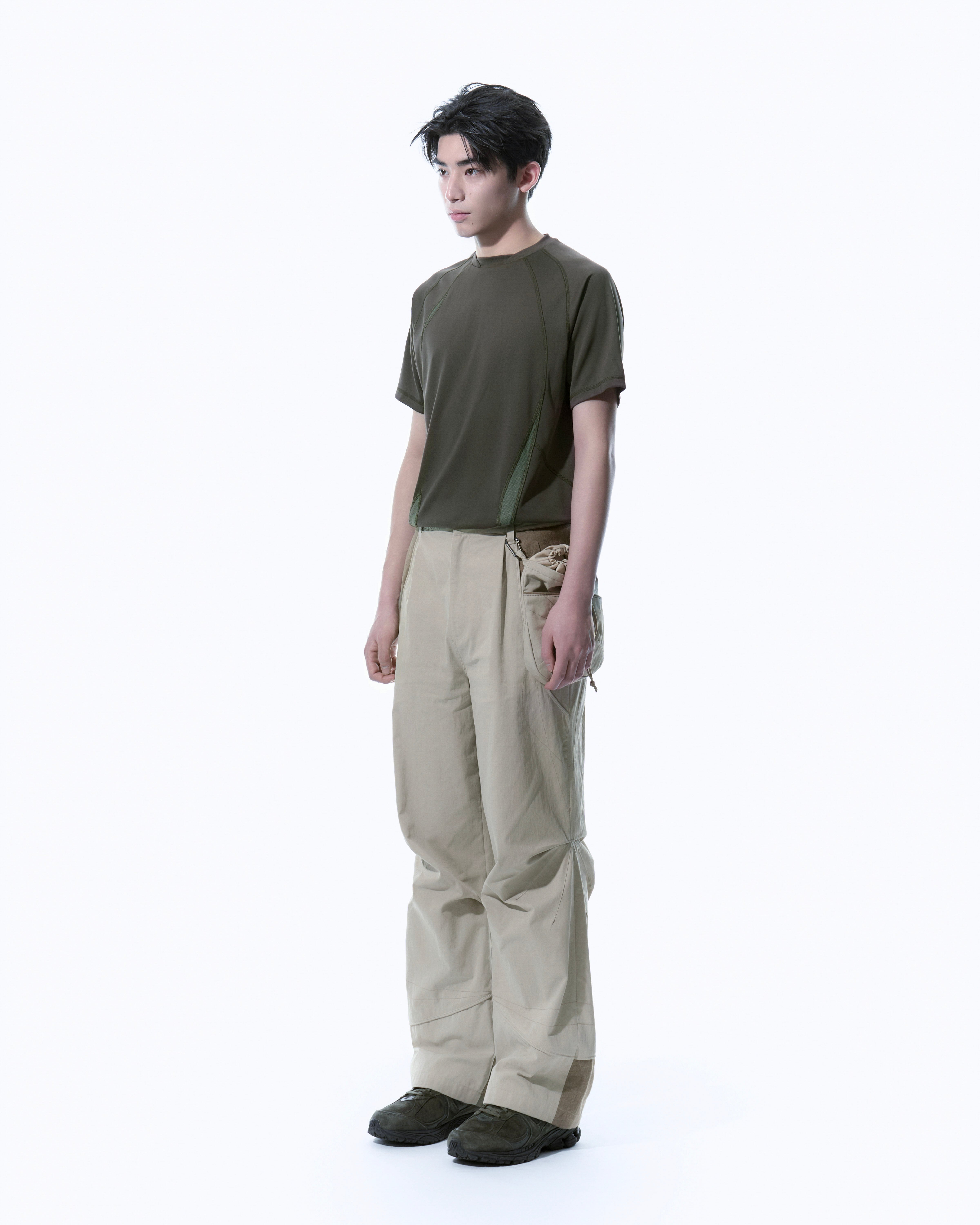 パンツ SANSANGEAR LINEN BLOCK PANTS [BEIGE] SANSANGEAR LINEN BLOCK PANTS [BEIGE]