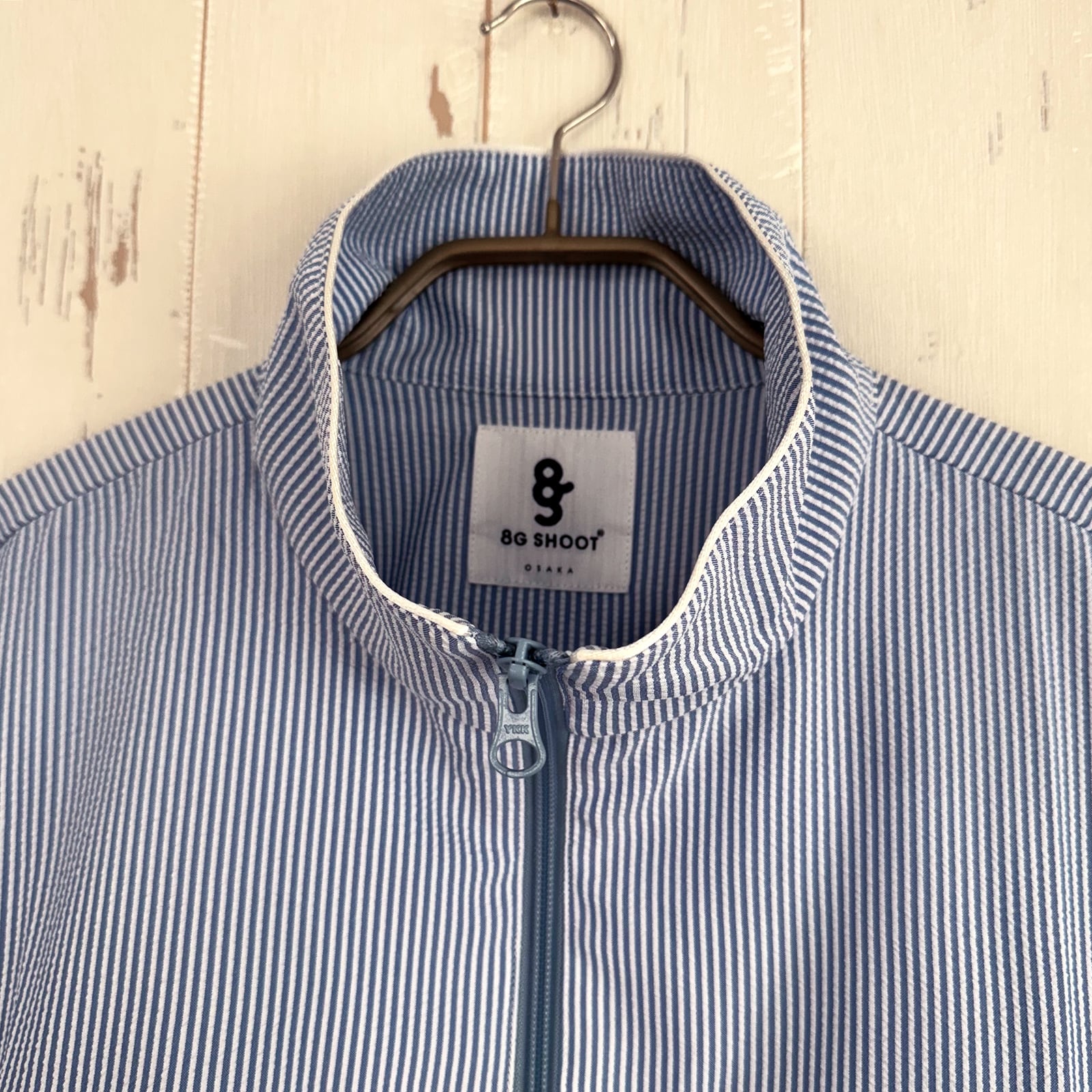 【未使用品】伊太利屋　イタリヤ　ラモーダゴジ　ハイネック ジップ　ジャケット 未使用品】伊太利屋 イタリヤ ラモーダゴジ ハイネック ブルゾン