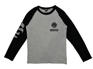 DoReMi Unique Series – Gray & Black Skull Raglan Tee
