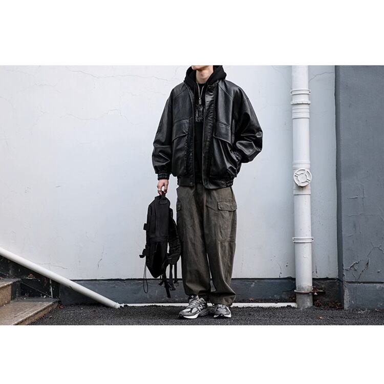 ★LOOSE BIKE WEAR STAND UP COLLAR TOP　　　A0871