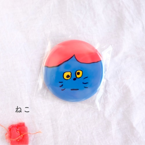 【松岡マサタカ】缶バッチ「ねこ」