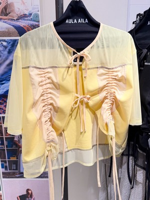 アウラアイラ AULA AILA DRAWSTRING CARDIGAN