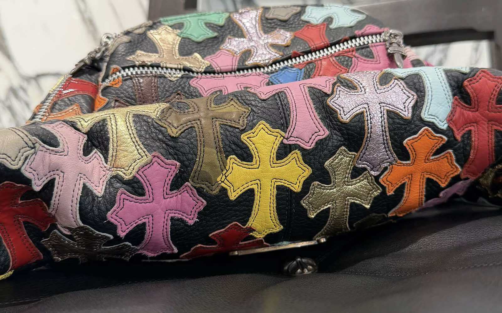 CHROME HEARTS クロムハーツ マルチカラー セメタリークロスパッチ 1ス
