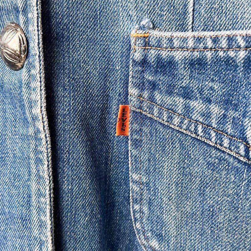 [VINTAGE] LEVIS BIG E DENIM JACKET WITH CONCHO　76066