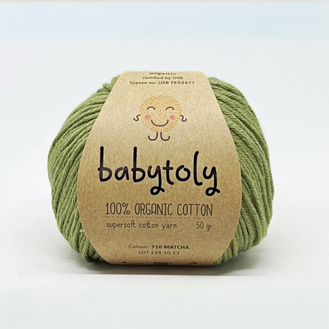 babytoly / Organic Cotton Yarn / Matcha
