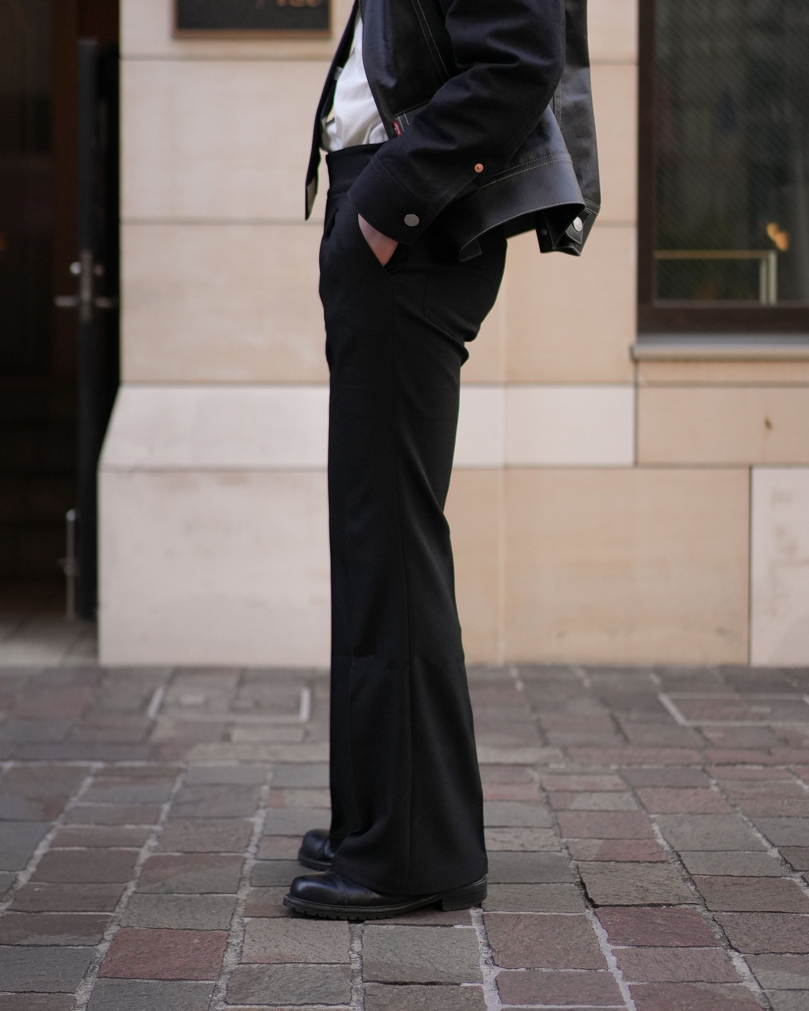 R フレアスラックス フレアスラックス（フルレングスパンツ） | tk.TAKEO KIKUCHI