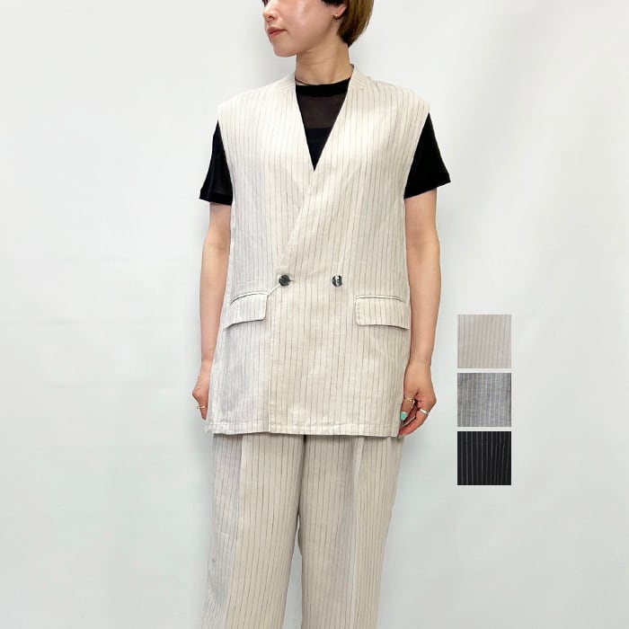 【美品】IRENE アイレネ オーバーサイズ ジレ ベスト ダブル ベルト ジレ/ベスト | BIEN MORE Net Store ファッション レディース セレクト