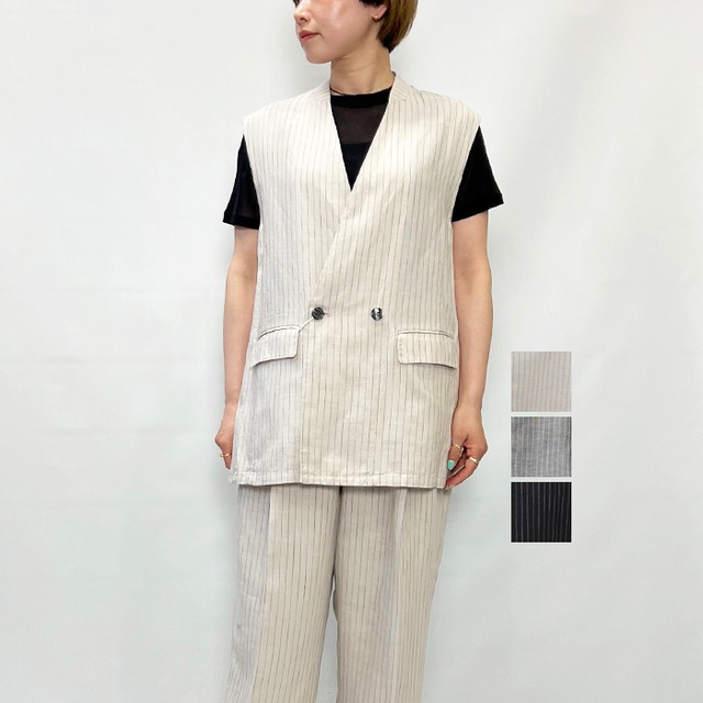 Boutique Ordinary ブティークオーディナリー Sleeveless Double Jacket BO26-501J 2026春夏新作 [送料無料]
