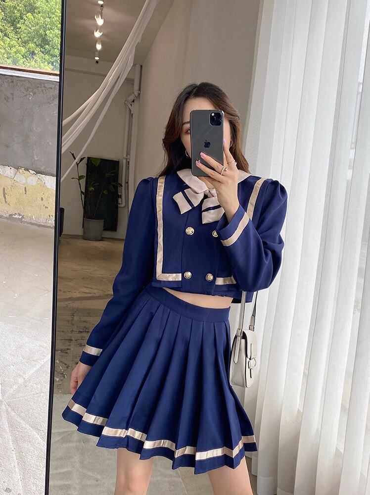 ☆L~5L☆大きいサイズ☆ぽっちゃりさん 可愛い セーラー服 上下セット