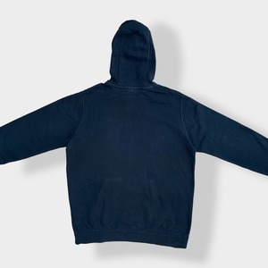 【NIKE】ワンポイント 刺繍ロゴ プルオーバー  パーカー フーディー hoodie L ナイキ US古着